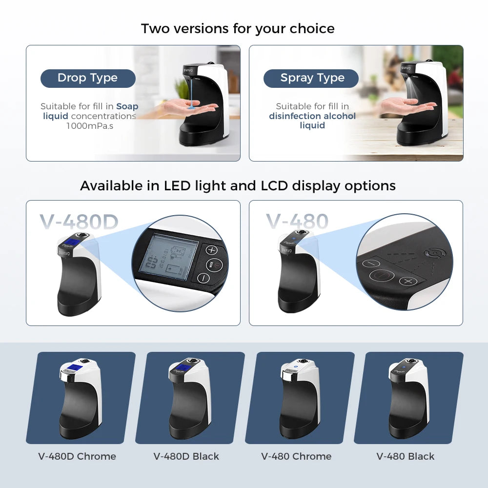 SVAVO ZM - 046FM 自動泡沫皂液器 - 800ml 時尚現代款