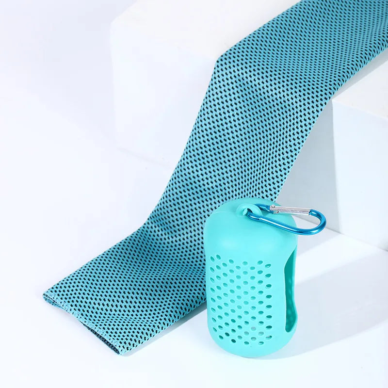 促销定制运动毛巾户外健身凉爽感运动毛巾带标志微纤维运动毛巾定制标志