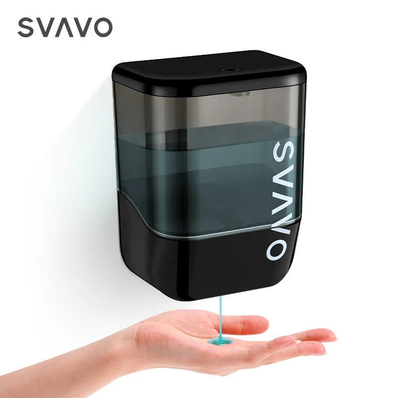 SVAVO OS - 0410 自動泡沫皂液器 - 1000ml 免打孔壁掛式 白 / 黑 / 鉻色可選