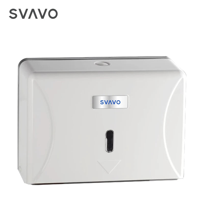 SVAVO V-TH12 壁掛式紙巾架 - 塑料材質 現代款 白 / 透明棕可選