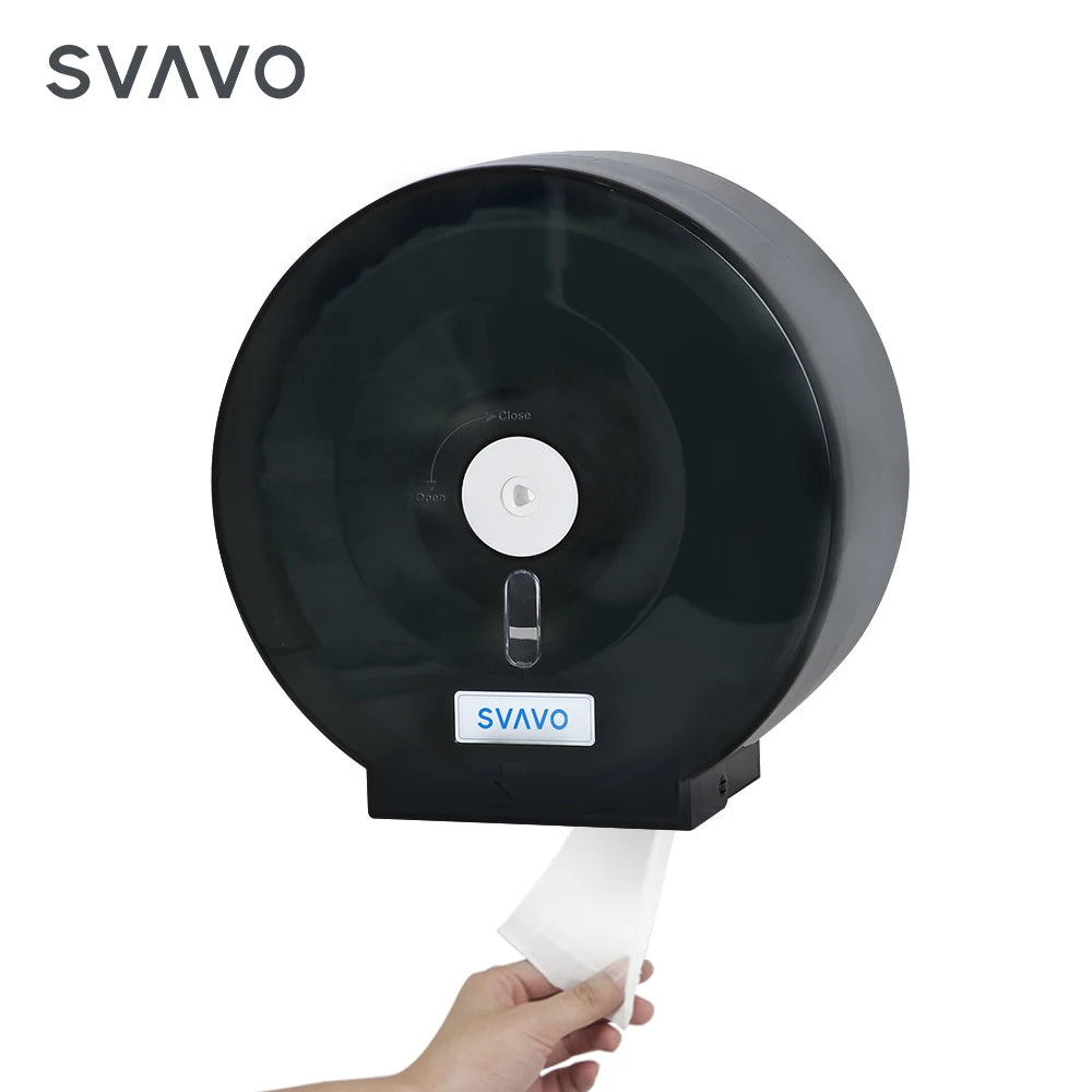 SVAVO V-TH10 壁掛式商用浴室超大卷衛生紙分配器 - ABS 塑料材質