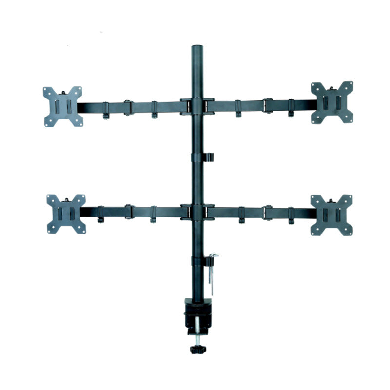 YGMSC/G-04L 17-27 寸四屏顯示器支架 鋼鐵製 上下升降 橫直屏切換電腦掛架