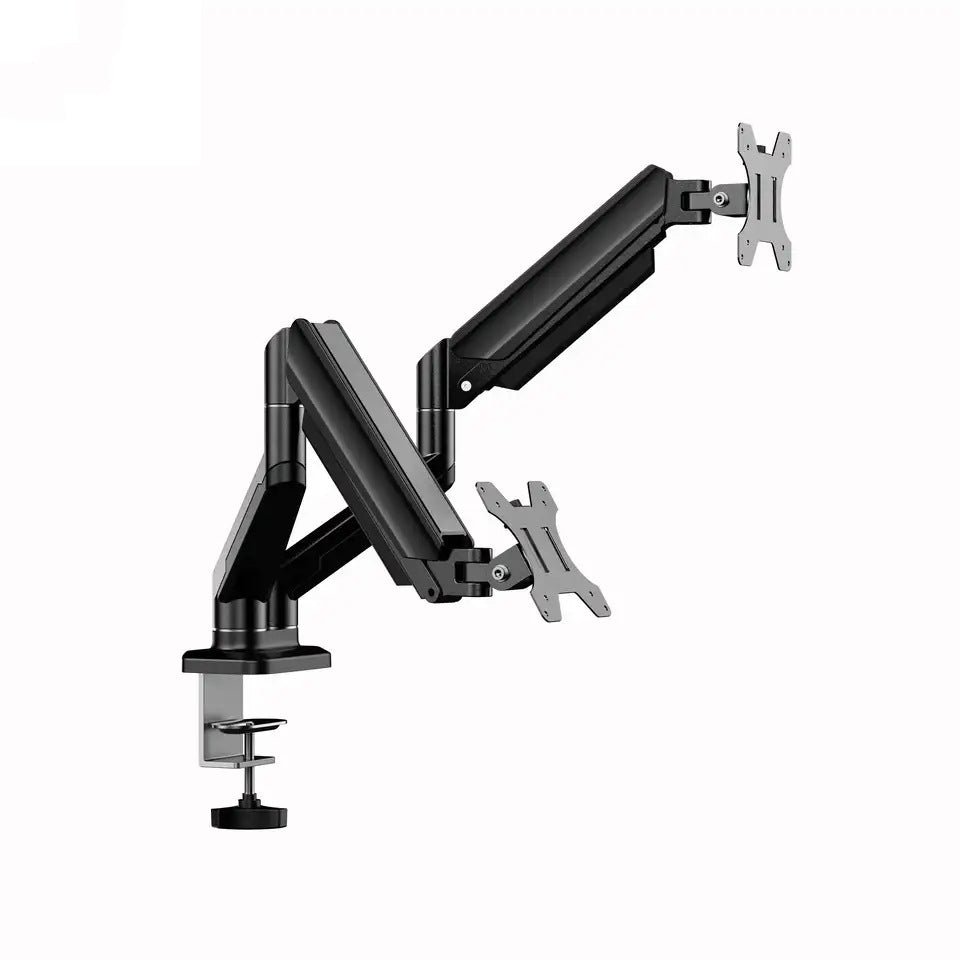 SH-01-02 鋁合金雙臂氣壓顯示器支架 承重 10KG 適用 32 寸 伸縮旋轉升降