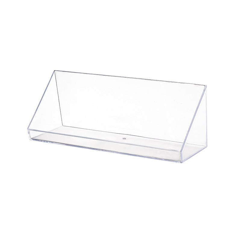 化妝品斜口收納盒｜衛生間壁掛置物架 護膚品口紅化妝棉收納 梳妝檯鏡櫃慳位神器