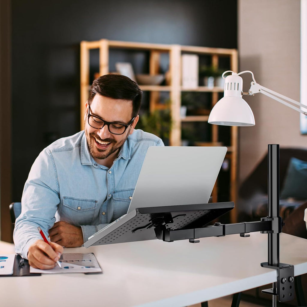 YGMD111 鋼製筆記本電腦增高支架 升降懸空底座 可旋轉托架