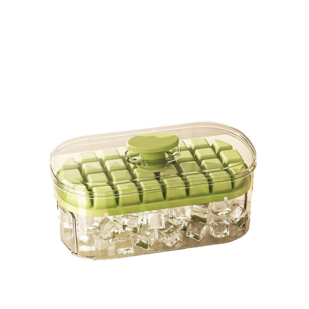 按压家用食品级冰块神器冰箱冰格储存储冰盒自制模具制冰