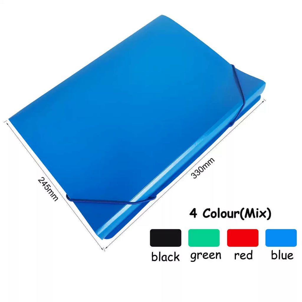 Kidario A4 捆繩風琴包 KEF-1204 13 層分隔附標籤