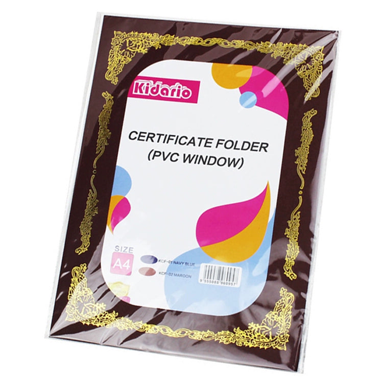 Kidario 4K 證書封面 KCF-01 藍色 / KCF-02 棗紅色 高質感呈現