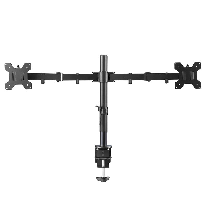 YGMSCG-02L 雙臂雙屏顯示器支架 夾具 / 穿孔兩用 萬向旋轉升降桌面掛架