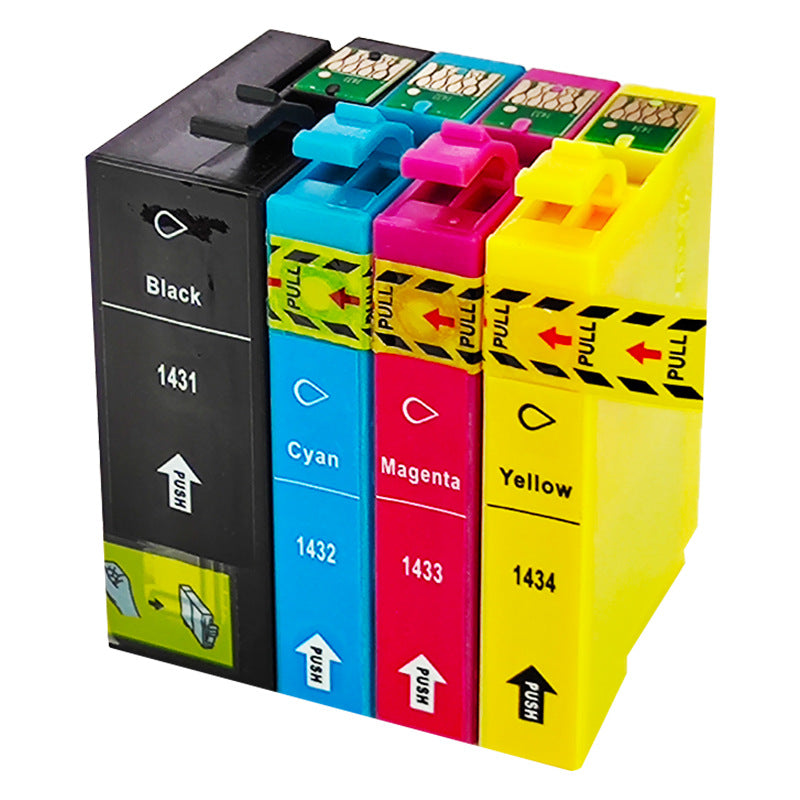 Epson T1431-T1434 優質代用噴墨匣｜WF-3011 WF-7511 WF-7521 WF-7018 打印機適用