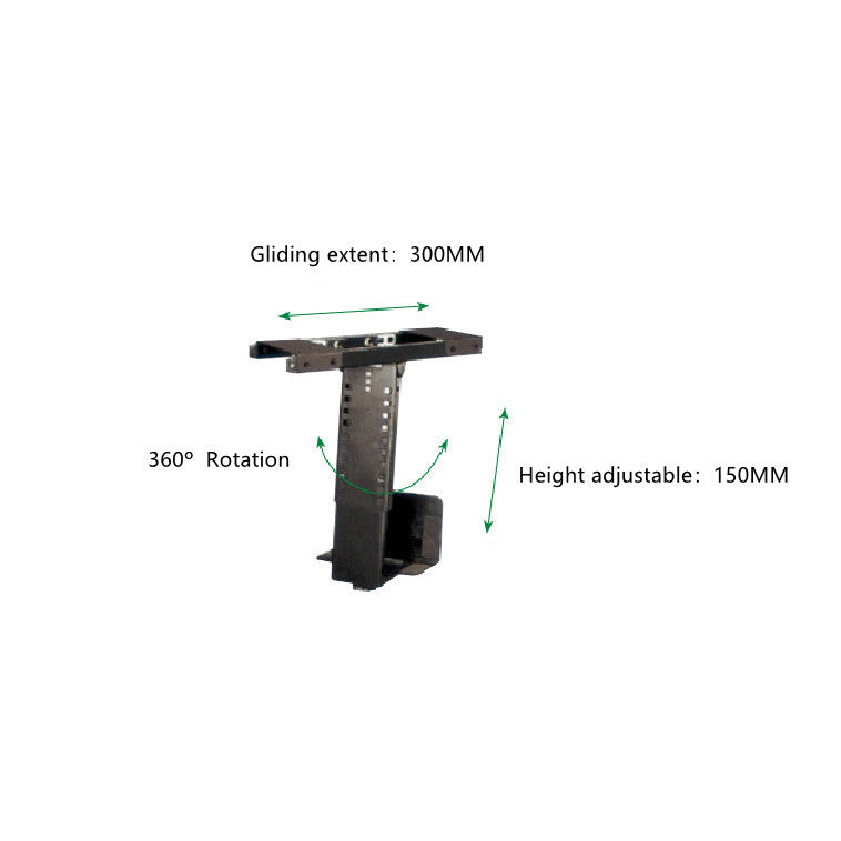 SH-CPU03 360 度可調主機架 金屬懸掛式主機托 簡易機箱托臂掛架