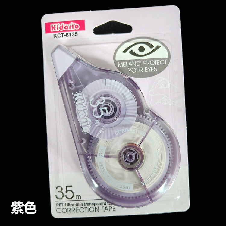 Kidario KCT-8135 修正帶 | 35m 大容量 莫蘭迪色系 5mm 帶寬 書寫修正必備
