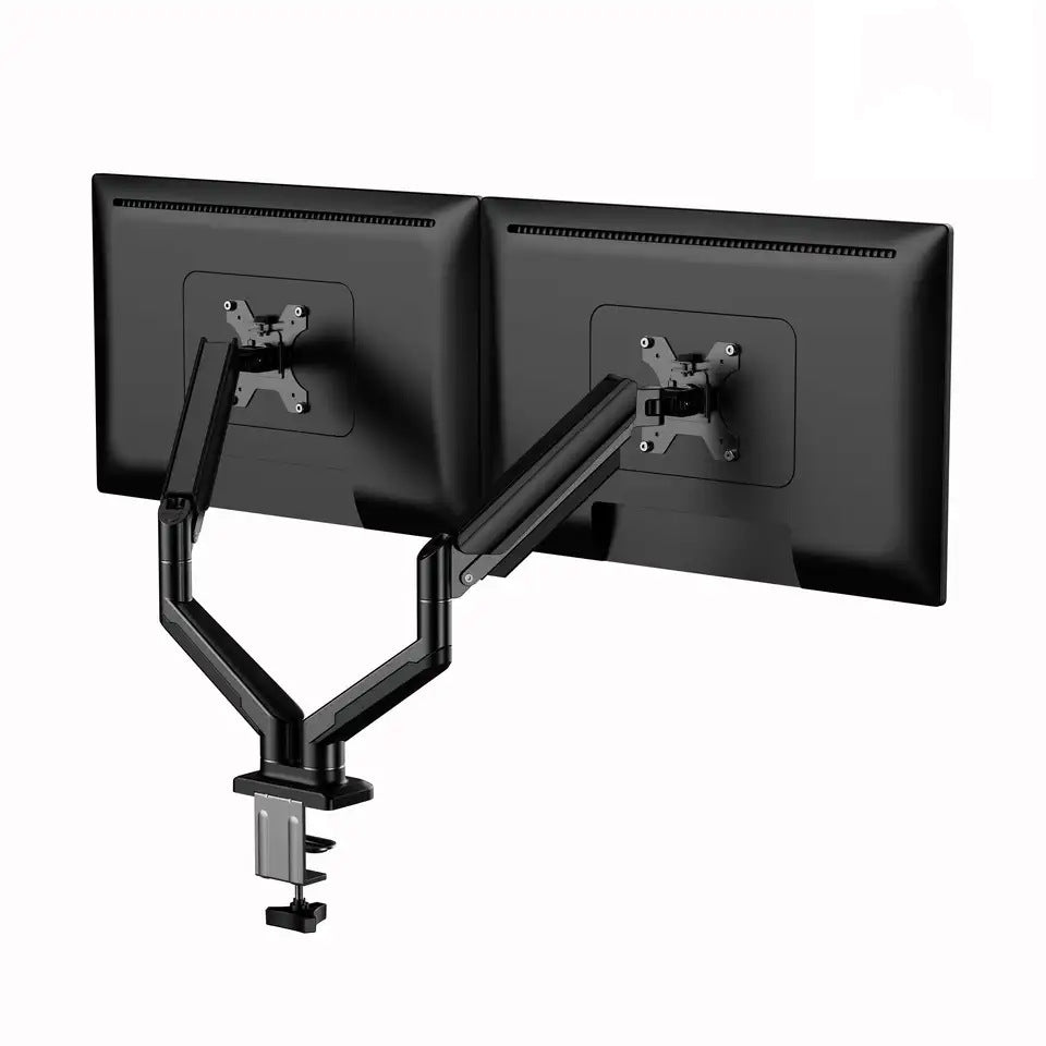 SH-01-02 鋁合金雙臂氣壓顯示器支架 承重 10KG 適用 32 寸 伸縮旋轉升降