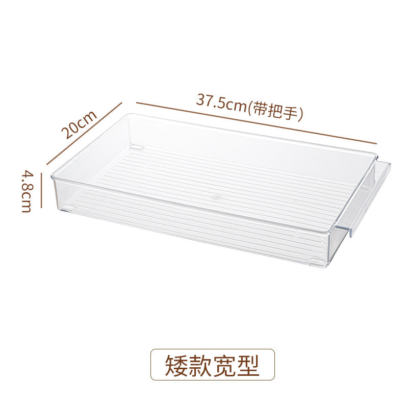 桌面透明可疊加收納盒｜加厚帶蓋抽屜分類整理盒 屋企辦公室雜物執拾神器