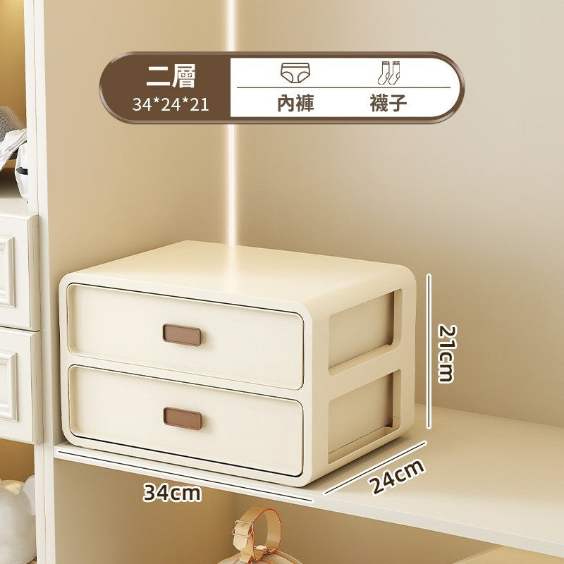 抽屜式衣櫃分隔收納盒｜家用塑膠整理箱 衫褲雜物分類盒 屋企衣櫃慳位執拾神器