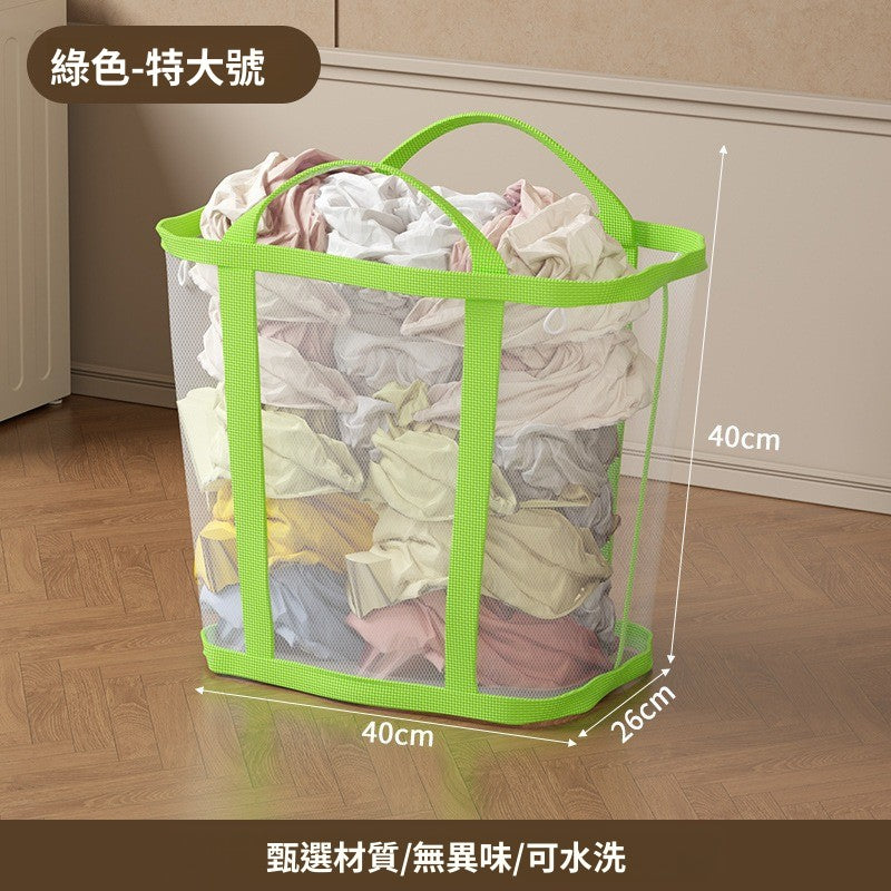 家用大容量可折疊洗衣籃｜壁掛式衛生間浴室臟衣簍 玩具收納桶 衣物整理神器