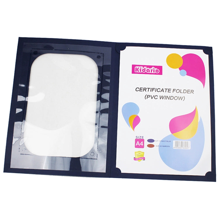 Kidario 4K 證書封面 KCF-01 藍色 / KCF-02 棗紅色 高質感呈現