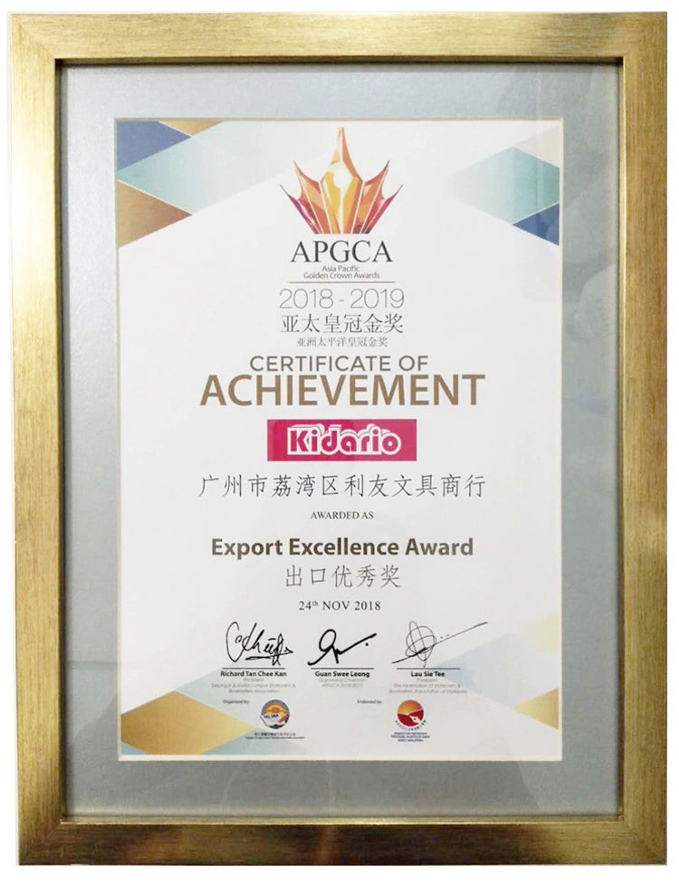 Kidario KMF-807A A4 磨砂實色報告夾 2 孔裝訂 附標籤