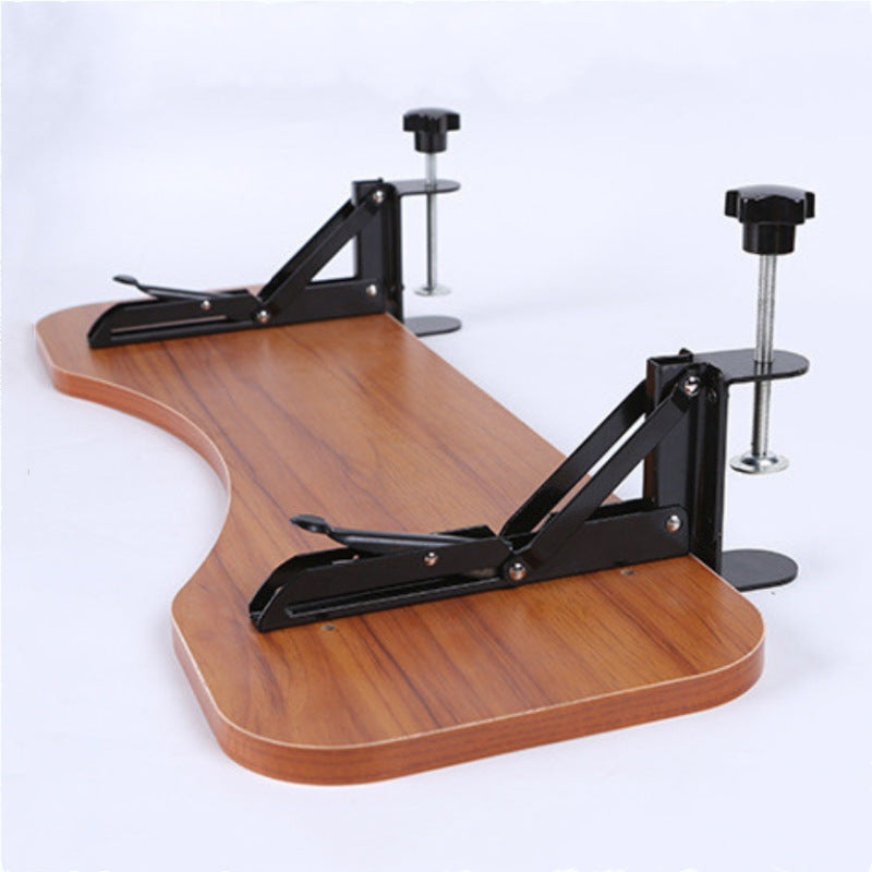 辦公桌面加長延長板 免打孔摺疊擴展板 桌邊延伸手托臂支架