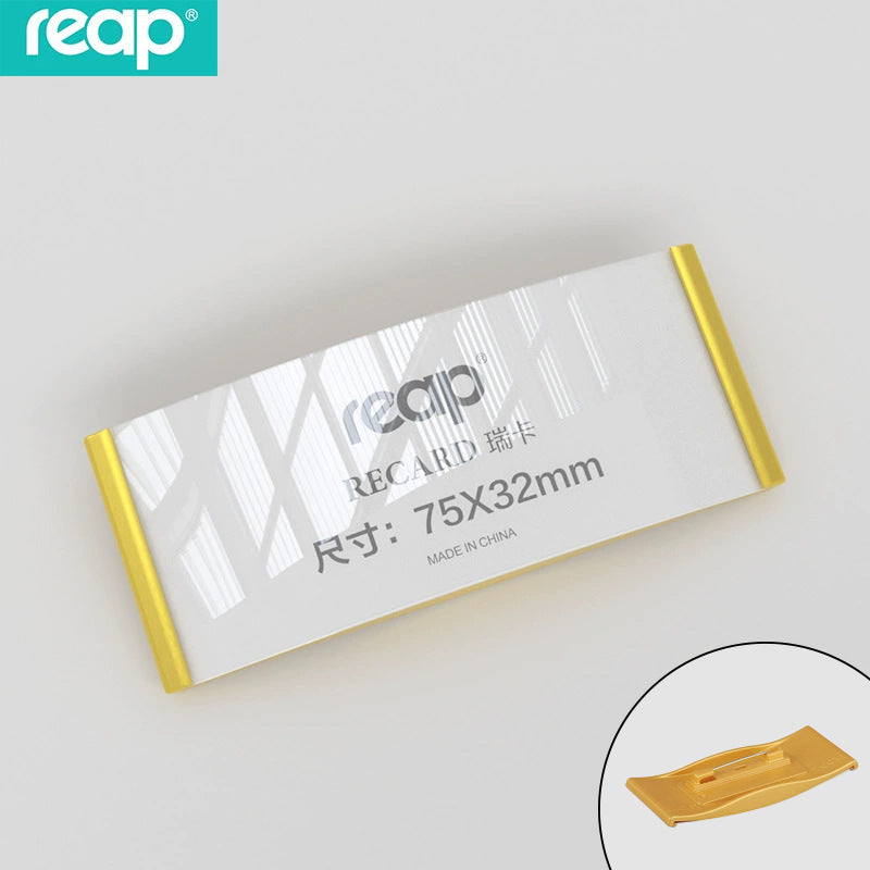 reap 亞光金屬色磁扣胸牌 強吸力磁石姓名工號牌 別針磁吸多尺寸塑膠胸卡