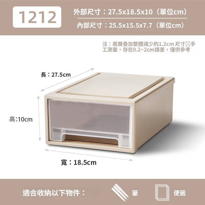 抽屜式透明收納櫃｜塑膠多層收納箱 衣物玩具執拾盒 家用批發 慳位儲物神器