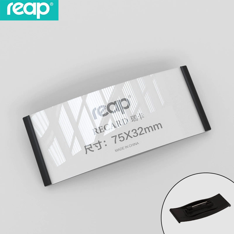 reap 亞光金屬色磁扣胸牌 強吸力磁石姓名工號牌 別針磁吸多尺寸塑膠胸卡