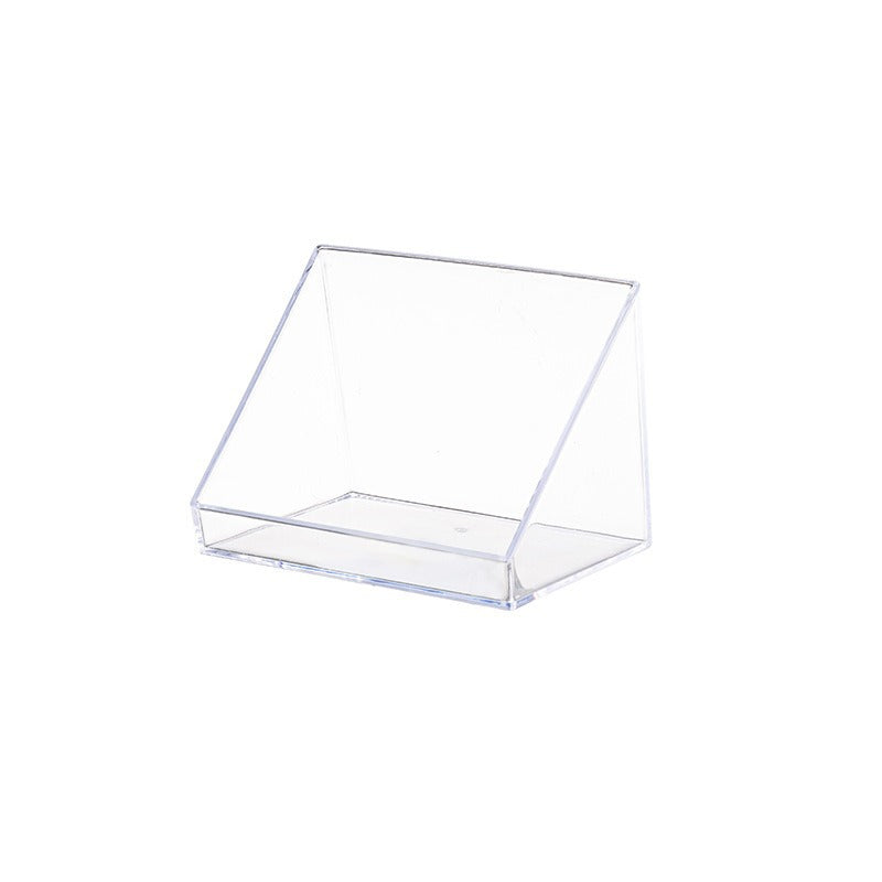 化妝品斜口收納盒｜衛生間壁掛置物架 護膚品口紅化妝棉收納 梳妝檯鏡櫃慳位神器