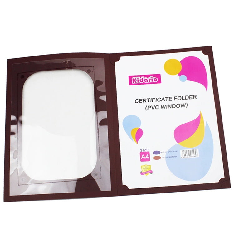 Kidario 4K 證書封面 KCF-01 藍色 / KCF-02 棗紅色 高質感呈現