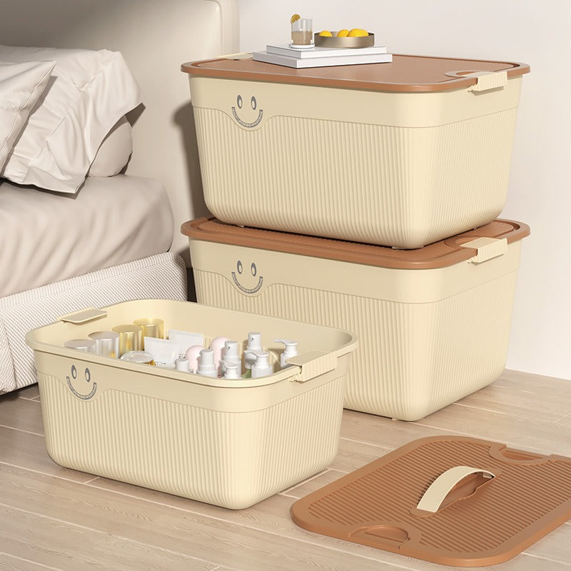 帶蓋塑膠手提收納箱｜醫藥箱玩具衫褲整理箱 臥室零食雜物收納盒 屋企多用途儲物箱