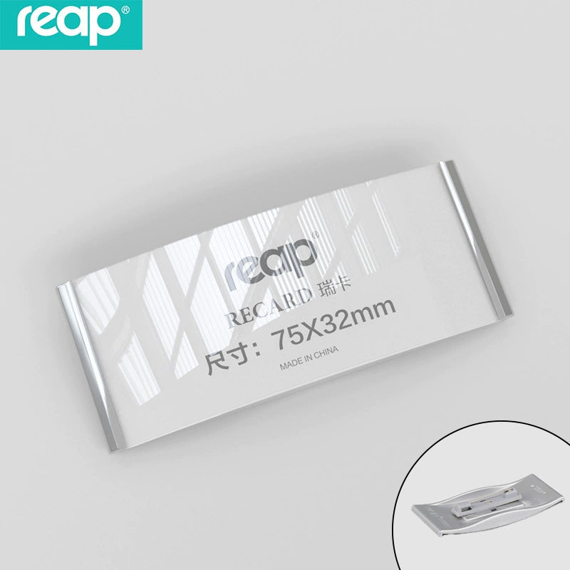reap 亞光金屬色磁扣胸牌 強吸力磁石姓名工號牌 別針磁吸多尺寸塑膠胸卡