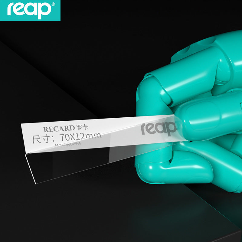 reap 鋁合金胸牌 別針 / 磁吸兩用亞加力工牌 電鍍金銀黑廠牌姓名章 70*25mm
