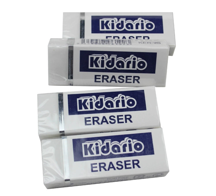 Kidario 多型號條形橡皮擦 | KER-40/30/20/16 學生辦公清潔必備 少屑不傷紙