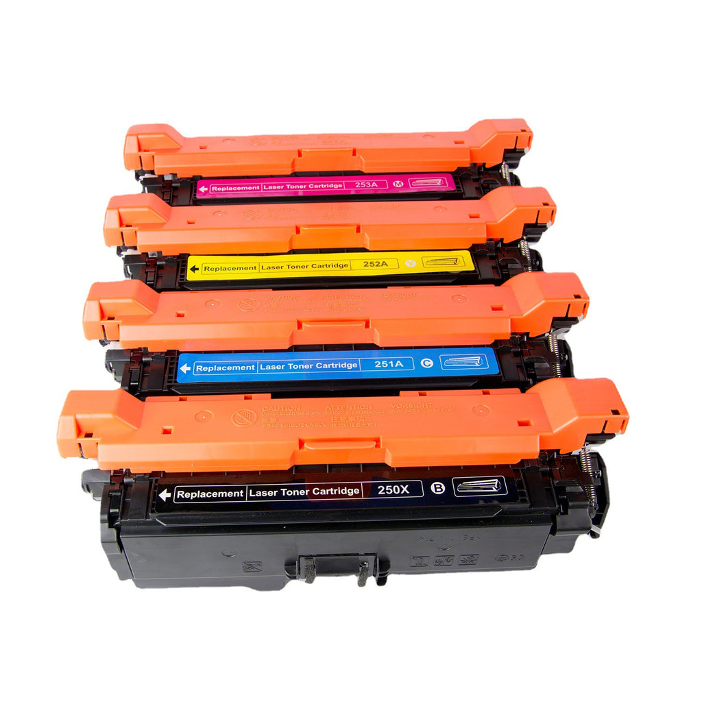 HP CE250A CE250X  CE252A CE253A 優質代用碳粉匣， 504A