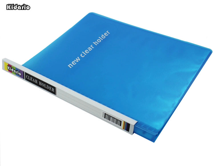 Kidario 359A 透明資料冊 A4 20 頁 32 孔活頁袋收納冊
