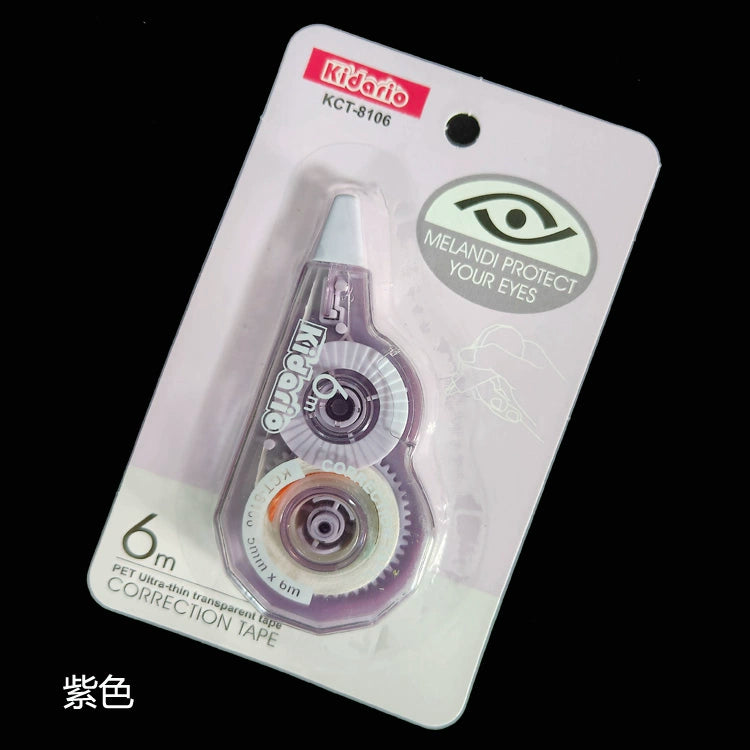 Kidario KCT-8106 修正帶 | 莫蘭迪色系 6m×5mm 書寫修正必備
