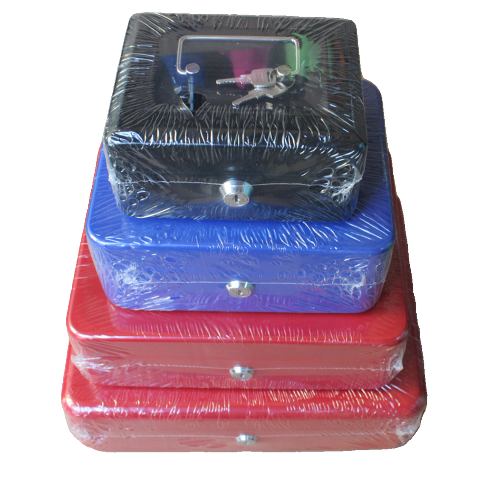 Kidario 鎖匙款金屬收銀盒 | KCB-8002/8003/8004/8005 6-12 寸 混色