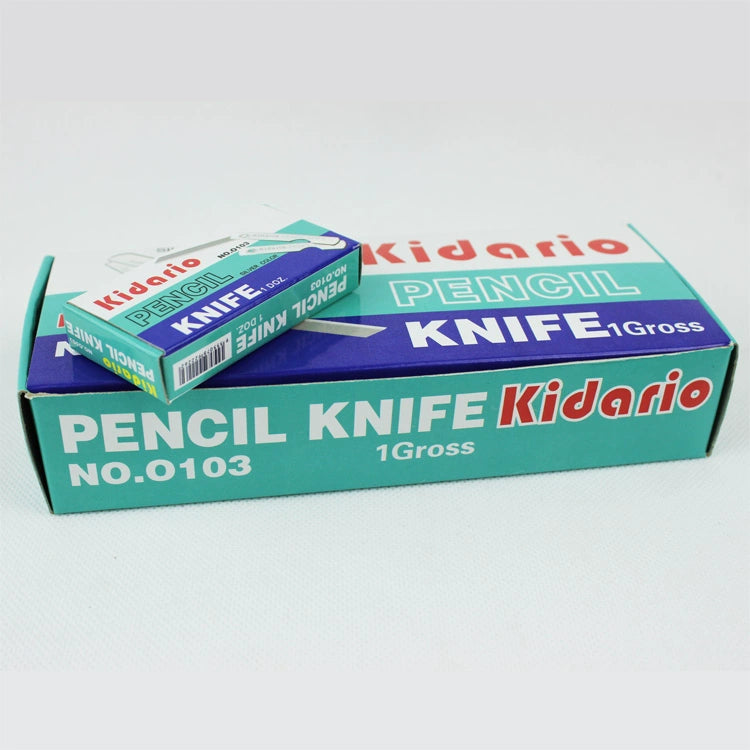 Kidario KPK-0103 小刀 | 5.1cm 不鏽鋼刃 | 12 把 1 盒 60° 以下刀尖