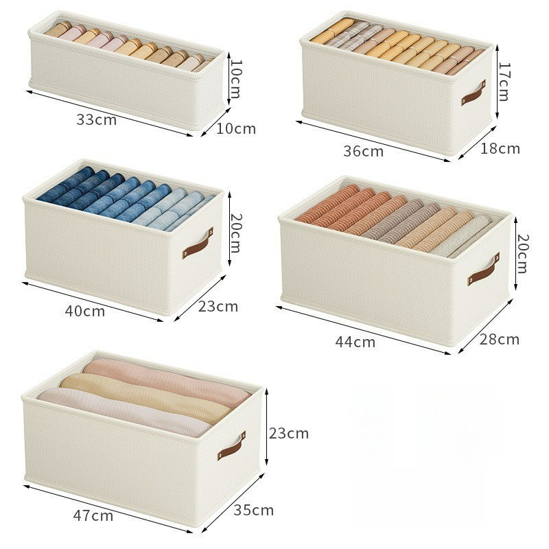 牛津布抽屜式衣物收納盒｜無隔層衣服整理神器 布質收納箱 屋企衣櫃慳位收納