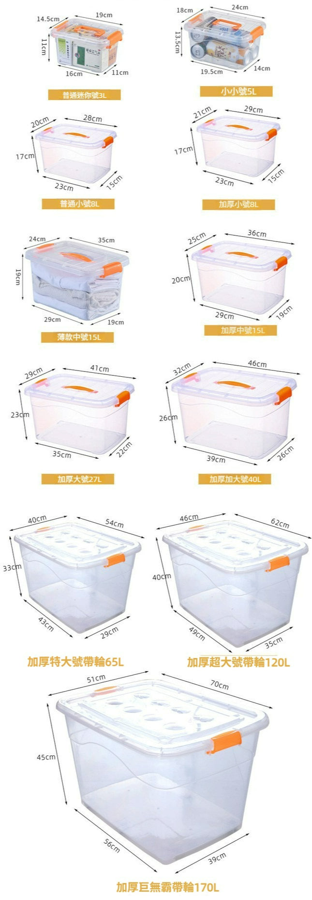 透明特大號收納箱｜塑膠帶蓋加厚款 被鋪衫褲玩具儲物箱 屋企搬屋慳位整理箱