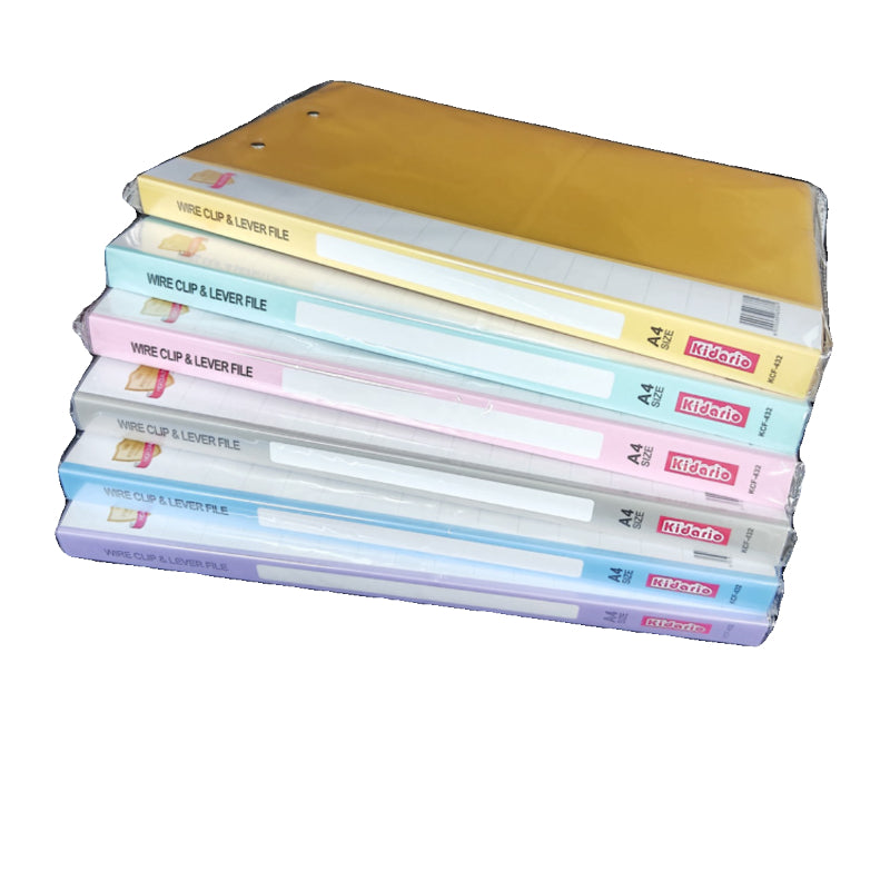 Kidario A4 強力夾文件夾系列 KCF-421A/KCF-431A/KCF-422A/KCF-432A 冰彩色系 70C PP