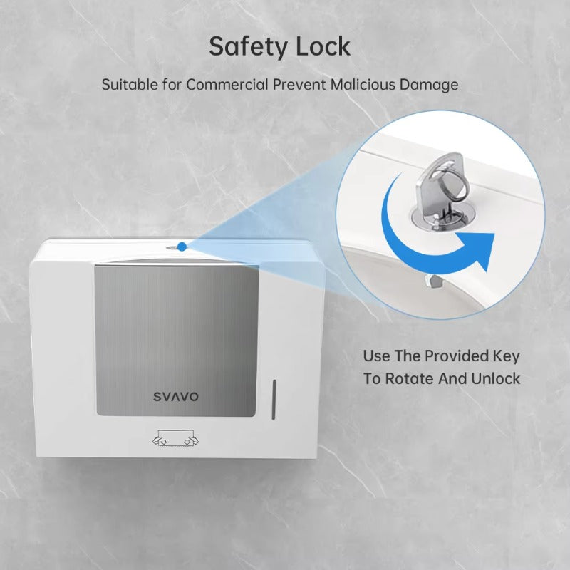 SVAVO VX786 壁掛式紙巾架 - 現代風格 ABS 材質