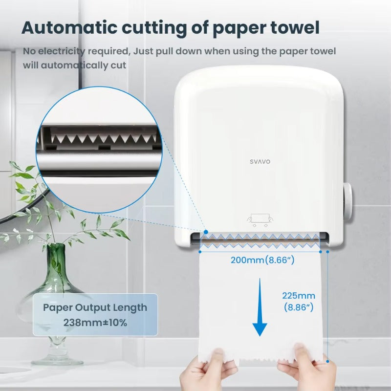 SVAVO ZM-062 壁掛式機械紙巾分配器 - 大卷紙專用 現代簡約款 多色可選