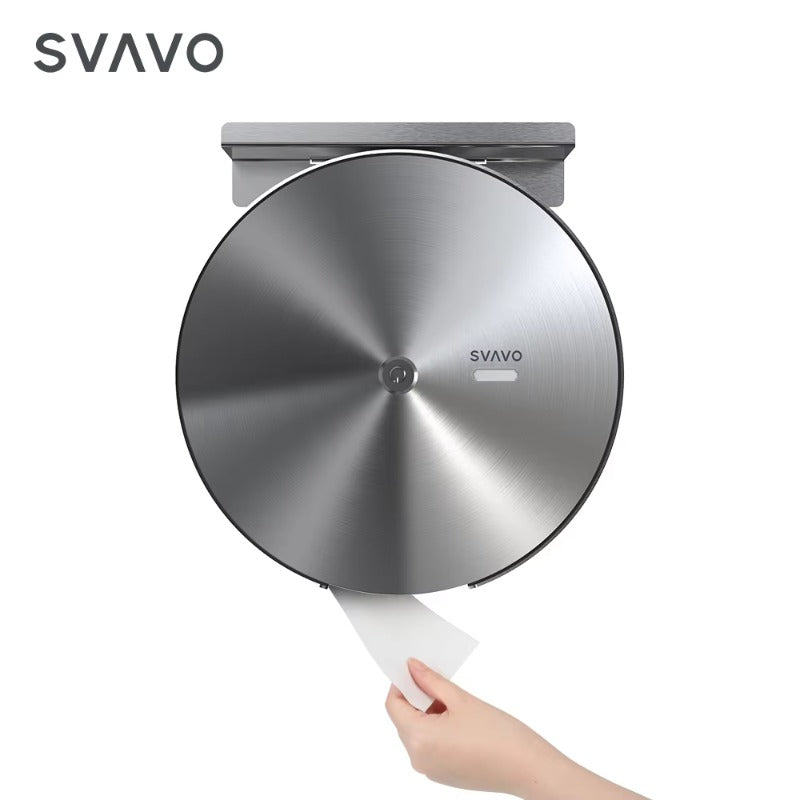 SVAVO SSS-TPD065-S 壁掛式商用不鏽鋼衛生紙分配器 - 現代奢華款