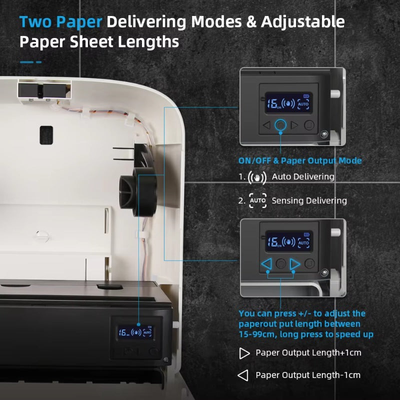 SVAVO ZM-063 壁掛式馬桶自動感應紙巾架 - ABS 材質 現代簡約款 多色可選