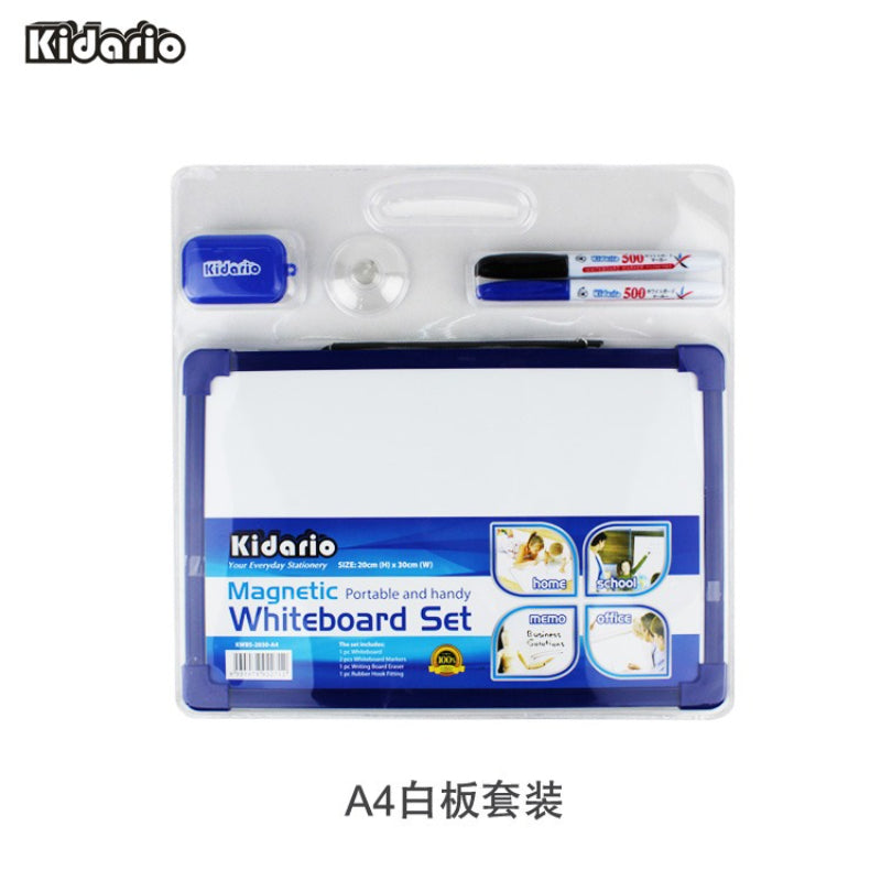 Kidario KWBS - 2030 - A4 單面磁性白板 20×30cm 附筆擦掛件