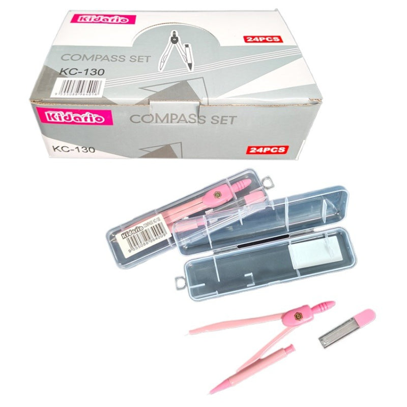 Kidario KC-130 金屬圓規兩件套 | 含 0.7mm 鉛芯