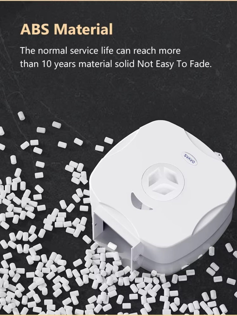 SVAVO V-610-1 商用浴室大卷紙架 - 壁掛式 現代款 白 / 白 + 藍兩色可選