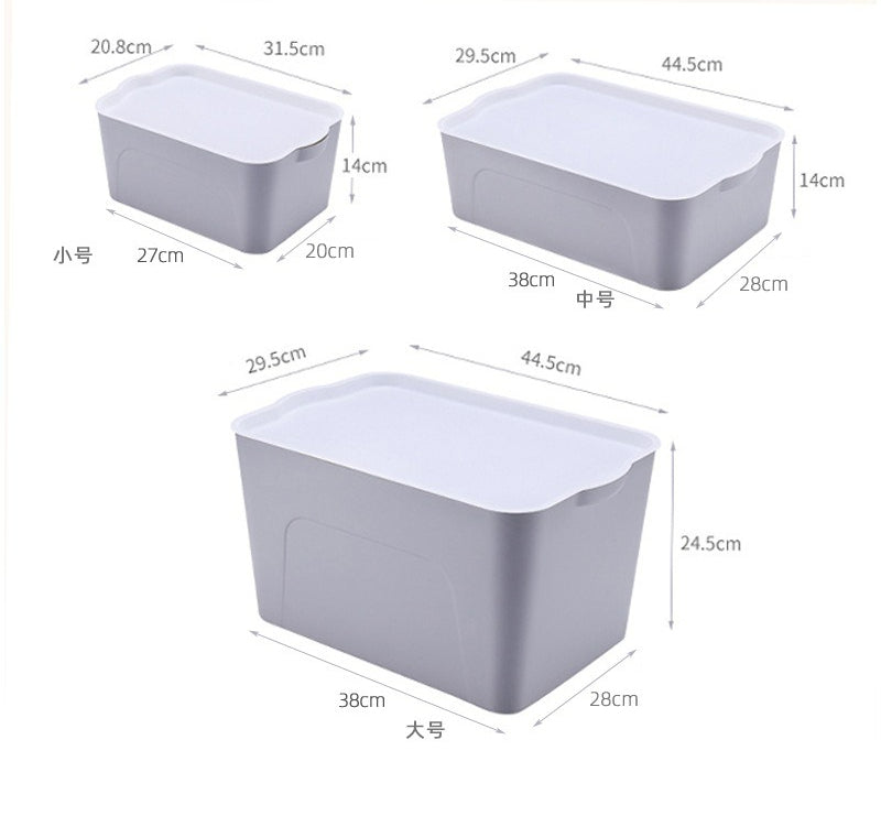 定制批发大号收纳箱居家塑料加厚装衣服收纳盒桌面玩具整理箱家用