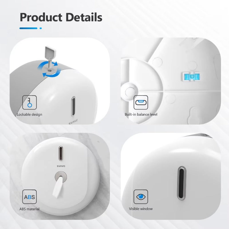 SVAVO PL - 151066 壁掛式廚房壓縮手巾紙分配器 - ABS 塑料 現代簡約風