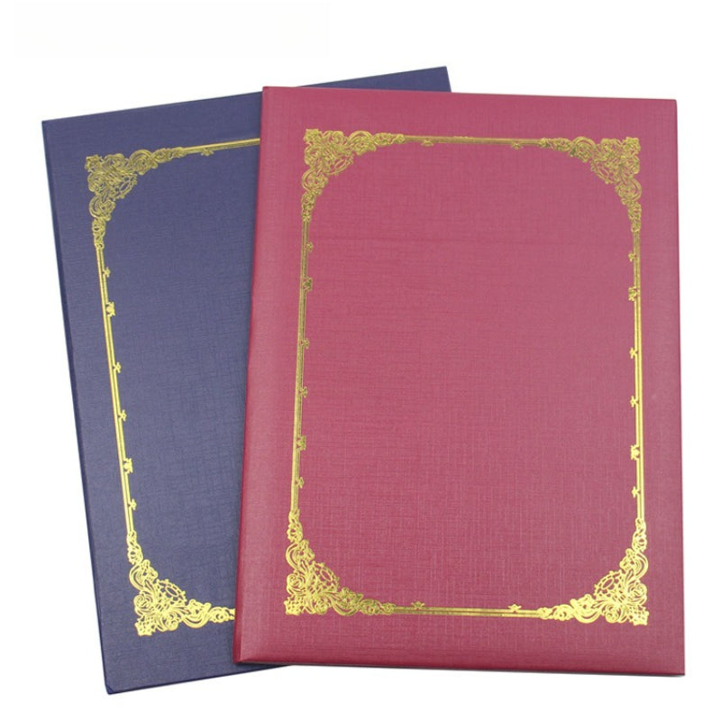 Kidario 絲帶款 A4 證書本 | KCF-03 藍色 / KCF-04 棗紅 / KCF-07 黑色 單色裝